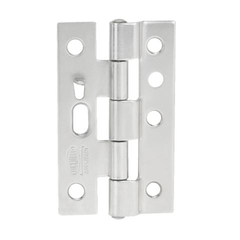 SECURITY SCREEN DOOR HINGE WITH SAFETY PRONG