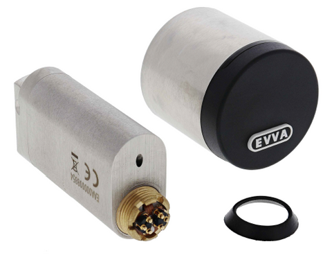EVVA AIRKEY, OVAL CYLINDER, SATIN NICKEL 55MM