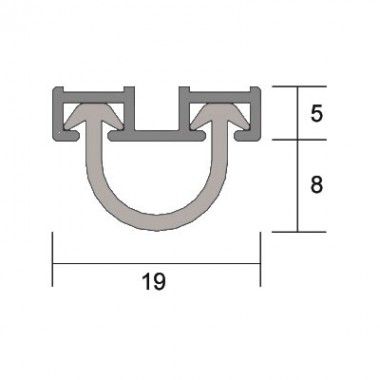 REBATED COMPRESSION-TYPE SILICONE SEAL F