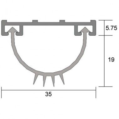 LARGE FINNED SWEEP OR COMPRESSION-TYPE S