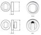 SYMPHONY 1220 SERIES OVAL CYLINDER AND TURN ESCUTCHEON KIT