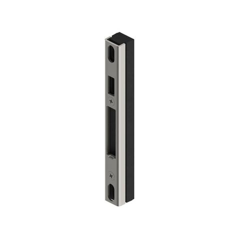 PINNACLE SLIDING DOOR ADJUSTABLE STRIKE SATIN STAINLESS