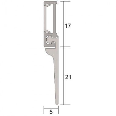 SLIM-LINE SWEEP TYPE SILICONE BLADE SEAL