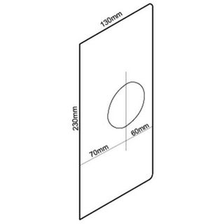 BDS DRESS PLATE OFFSET (PAIR) 60MM/70MM