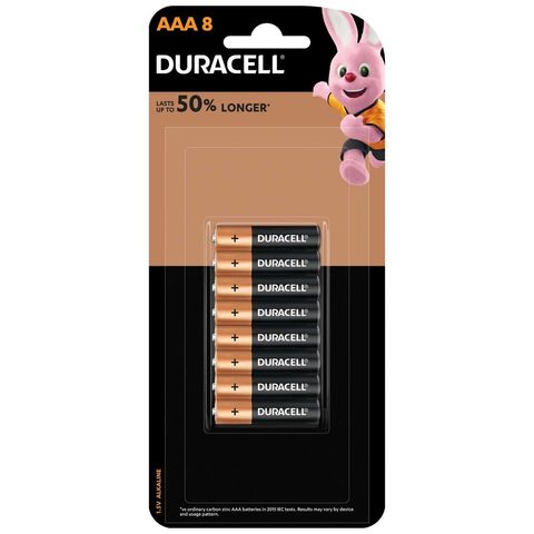 DURACELL COPPERTOP AAA 8 PCE BATTERY DP