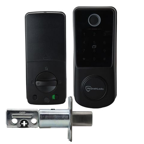 MCGRATH LOCKS KEDRON SMART DEADBOLT, BLACK
