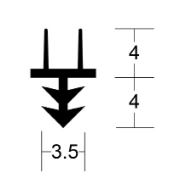 FIRTREE 4MM SEAL 2750 BLACK