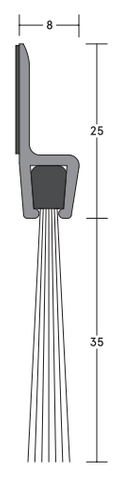 BRUSH SEAL 35H 2100 SIL