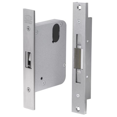 3573 MORTICE SLIDING DOOR LOCK WITH LATCHING STRIKE