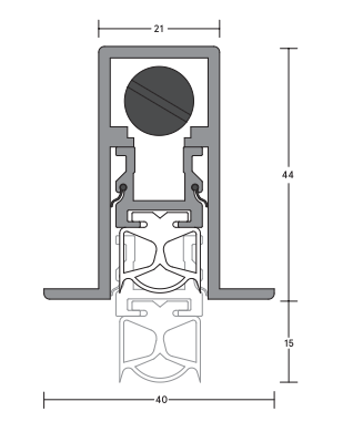 DROP SEAL HD FLANGED MORTICE 0535 SIL