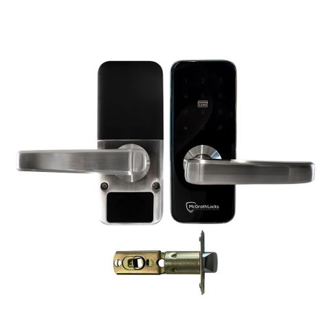 MCGRATH ALBION DIGITAL LOCK, SATIN NICKEL WITH 60/70 ADJ