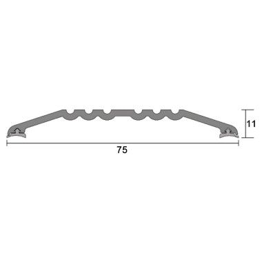 75MM-HEAVY DUTY  THRESHOLD PLATE (11MM H