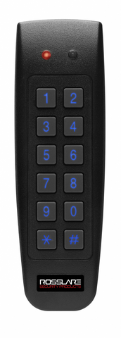 ROSSLARE BACKLIT GOPROX & PIN READER HID/EM FORMAT, SLIM