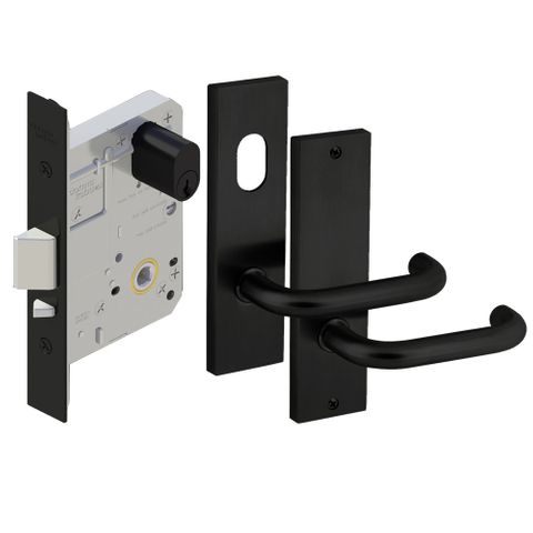 DORMAKABA MS2602 CLASSROOM LOCK KIT WITH 6600 SQUARE END BLK