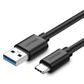UGREEN USB 3.0 TO USB-C CABLE BLACK 1M