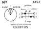 LIW KEY SWITCH EZY 3 SPRING RETURN OPEN/CLOSE