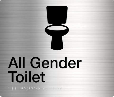 ALL GENDER TOILET STAINLESS STEEL