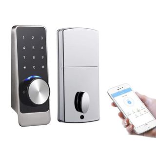 ML M818 SILVER DEAD BOLT WITH ADJUSTABLE LATCH 60/70