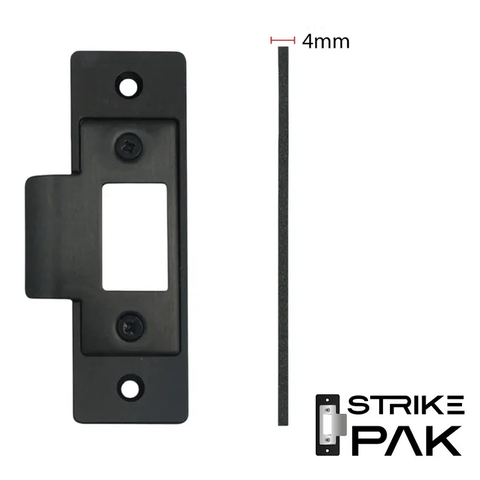 LOCKTON 'STRIKEPAK' MAIN STRIKE PLATE (4MM THICK) *BLACK*