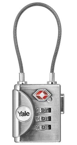 YTP3 TSA LUGGAGE PADLOCK WITH WIRE SHACK