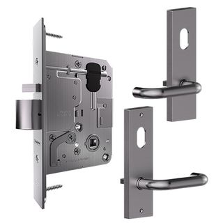 CARBINE LONGREACH STANDARD 60MM BACKSET GLASS DOOR KIT