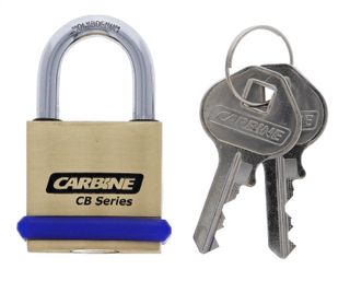 CARBINE CB30 30MM BRASS PADLOCK, 19MM X 5MM SHACKLE, KD