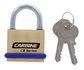 CARBINE CB40 40MM BRASS PADLOCK, 22MM X 6.3MM SHACKLE, KA1