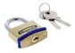 CARBINE CB40 40MM BRASS PADLOCK, 22MM X 6.3MM SHACKLE, KA1