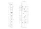 YALE 85MM PITCH EURO MORTICE LOCK 25MM BACKSET SSS