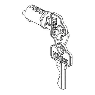 CYL4 BARREL & KEY ASSEMBLY WHITCO TP