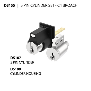 DORIC CYLINDER SET DS155 KEYED 96001
