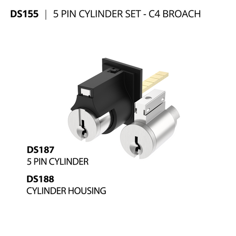 DORIC CYLINDER SET DS155 KEYED 96001
