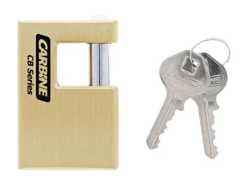 CARBINE MONO BLOCK C606 63MM X 43MM BRASS PADLOCK