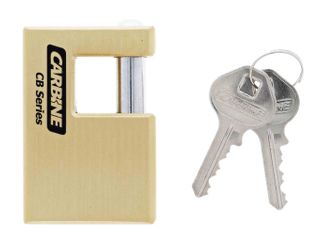 CARBINE MONO BLOCK C606 63MM X 43MM BRASS PADLOCK
