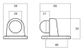 A250 FLOOR MOUNTED DOOR STOP TP