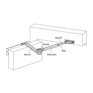 7714 SERIES HOLD OPEN ARM ASSEMBLY GOLD