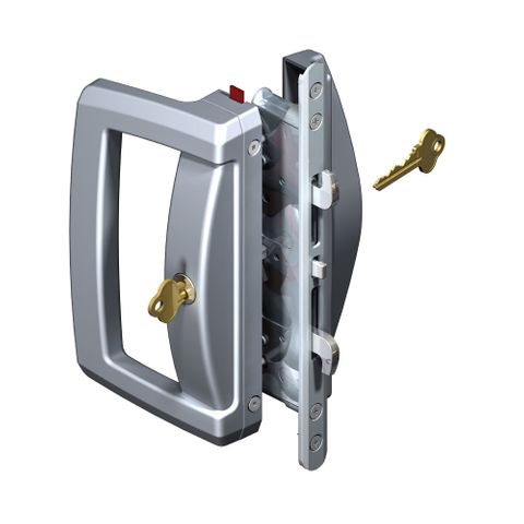 ARIA EDV SBML CYL/CYL D HDL/PULL SATIN CHROME