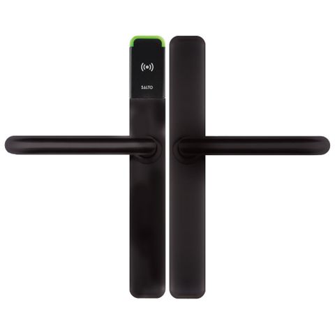 SALTO XS4 ONE ESCUTCHEON WITH Z HANDLES, HSE, BLE AND MIFARE