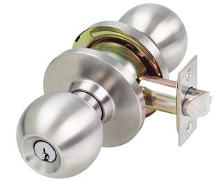 KEY IN KNOB GLASS DOUBLE CYL DOOR SET 60