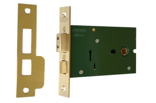 JACKSONS 5 LEVER MORTICE LOCK 101MM SPINDLE BACKSET 38MM KEY