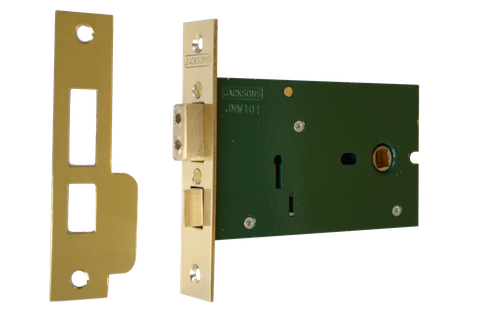 JACKSONS 5 LEVER MORTICE LOCK 101MM SPINDLE BACKSET 38MM KEY