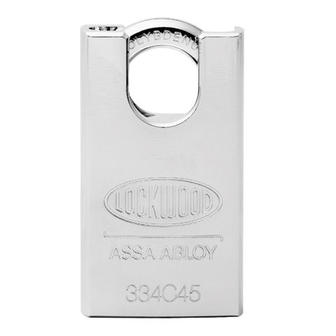334C 45MM STEEL BODY PADLOCK SHROUDED 19