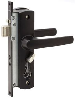 TASMAN MK2 HINGED SEC DOOR LOCK NO CYLINDER BLACK