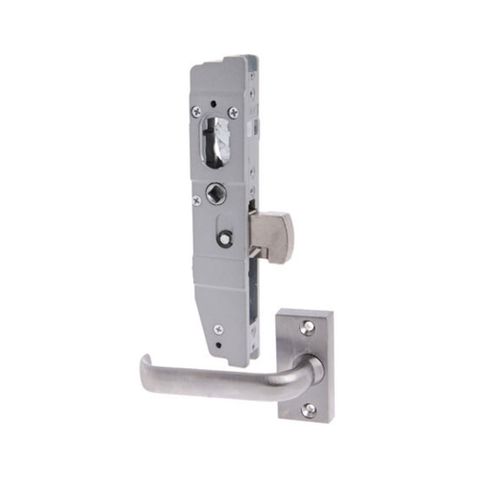 3540 - SHORT BACKSET SLIDING DOOR LOCK & 45 DEG LEVER (FAB)