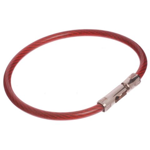 LUCKY LINE FLEX-O-LOCK CABLE RING 127MM NYLON COATED RED