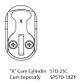 LOCKWOOD 3570 SERIES - (X) CYL CAM PK=100