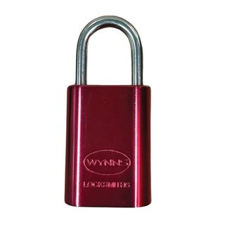 WYNNS 40MM ALUMIMIUN PADLOCK 27MM SHACKLE - RED