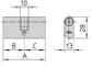 VIRO SINGLE CAM OVAL CYLINDER (27/27MM) *BRASS*