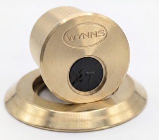 WYNNS ROUND CYLINDER BK SATIN BRASS