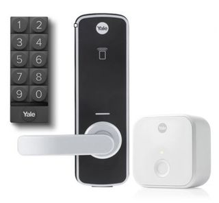 YALE UNITY ENTRANCE LOCK WITH BRIDE & KE